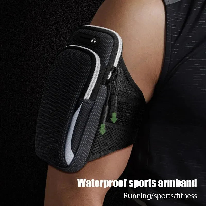 universal armband sport phone case for running arm phone holder sports mobile bag hand for iphone xiaomi huawei under 6.5" 7.2"