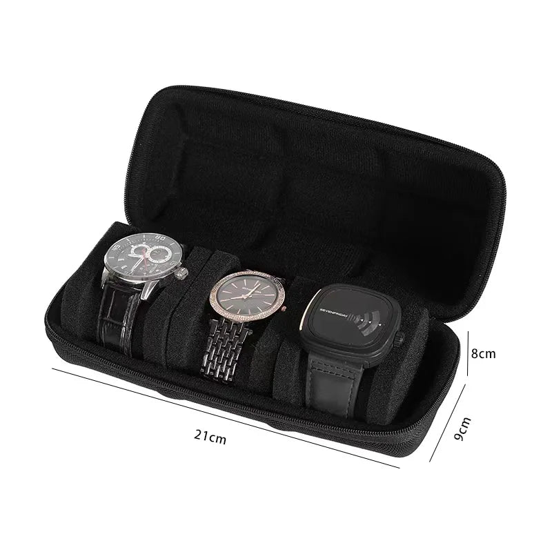 travel watch case-portable organizer for wristwatches and smartwatches