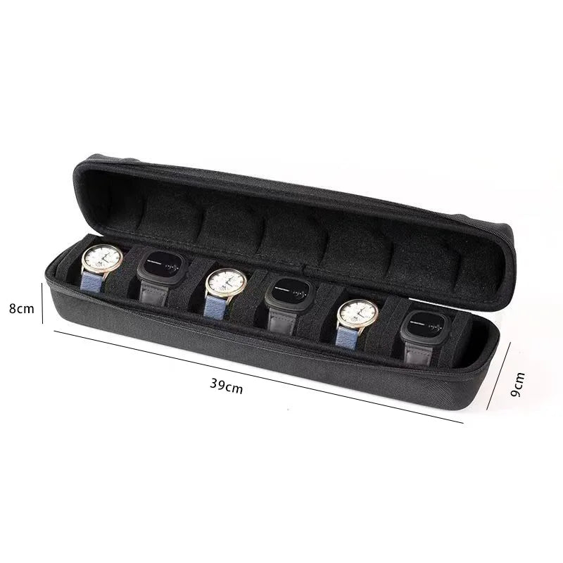 travel watch case-portable organizer for wristwatches and smartwatches