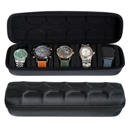 Travel Watch Case-Portable Organizer for Wristwatches and Smartwatches