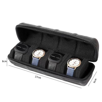 Travel Watch Case-Portable Organizer for Wristwatches and Smartwatches