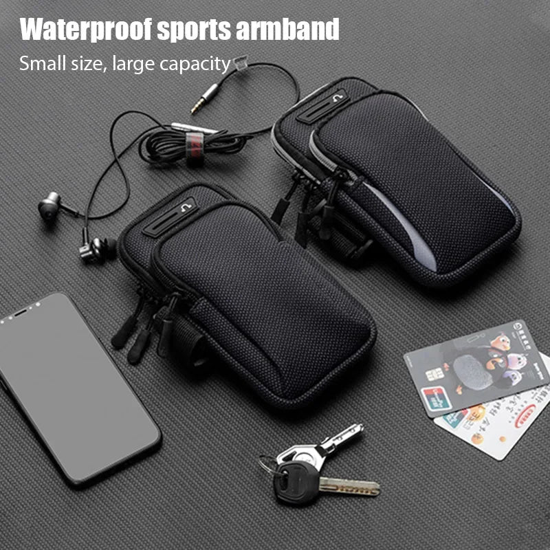 universal armband sport phone case for running arm phone holder sports mobile bag hand for iphone xiaomi huawei under 6.5" 7.2"