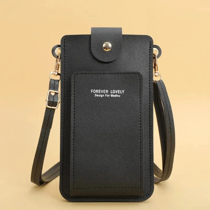 women bags soft leather wallets touch screen cell phone purse crossbody shoulder strap handbag for female cheap women's bags