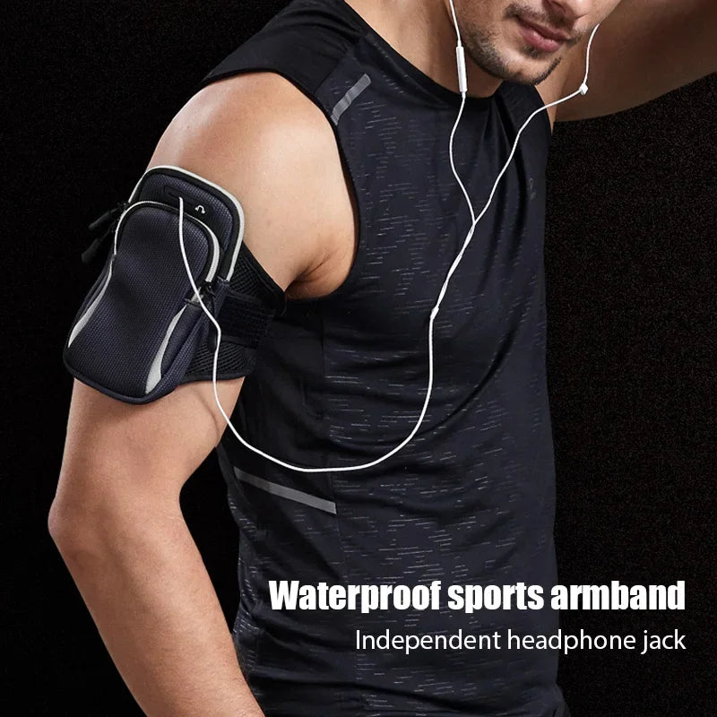 universal armband sport phone case for running arm phone holder sports mobile bag hand for iphone xiaomi huawei under 6.5" 7.2"